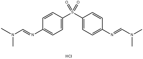 N',N''-(sulfonylbis(4,1-phenylene))bis(N,N-dimethylformimidamide) dihydrochloride Structural