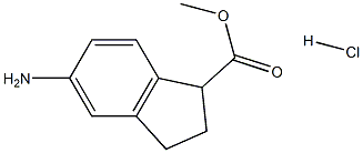 5-Amino-indan-1-carboxylic acid methyl ester hydrochloride Structural