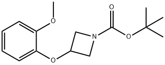 tert-butyl 3-(2-methoxyphenoxy)azetidine-1-carboxylate Structural
