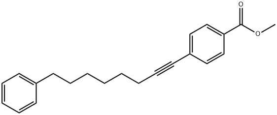 methyl 4-(8-phenyloct-1-ynyl)benzoate Structural