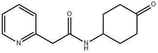 N-(4-oxocyclohexyl)-2-(pyridin-2-yl)acetamide Structural