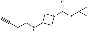 tert-butyl 3-(but-3-ynylamino)azetidine-1-carboxylate Structural