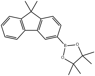 9,9-DiMethylfluorene-3-boronic acid pinacol ester Structural