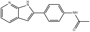 N-(4-(1H-pyrrolo[2,3-b]pyridin-2-yl)phenyl)acetamide Structural