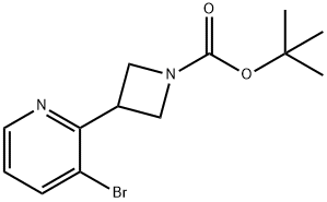 tert-butyl 3-(3-bromopyridin-2-yl)azetidine-1-carboxylate Structural