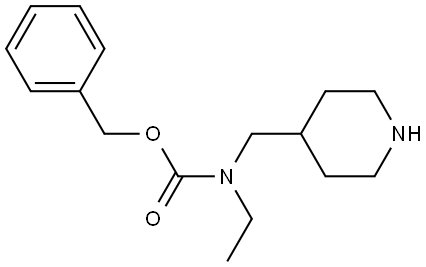 Ethyl-piperidin-4-ylmethyl-carbamic acid benzyl ester Structural