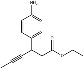 ethyl 3-(4-aminophenyl)hex-4-ynoate Structural