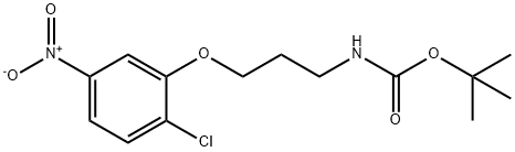 tert-butyl 3-(2-chloro-5-nitrophenoxy)propylcarbamate Structural