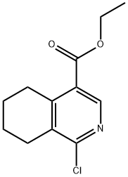 ethyl 1-chloro-5,6,7,8-tetrahydroisoquinoline-4-carboxylate Structural