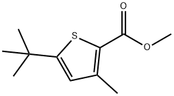 methyl 5-(tert-butyl)-3-methylthiophene-2-carboxylate Structural