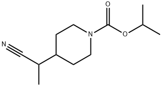 isopropyl 4-(1-cyanoethyl)piperidine-1-carboxylate Structural
