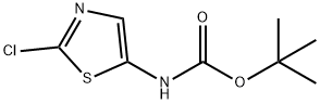 tert-Butyl (2-chlorothiazol-5-yl)carbamate Structural