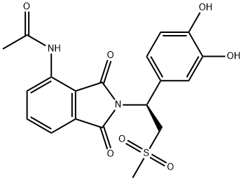 (S)-N-(2-(1-(3,4-dihydroxyphenyl)-2-(methylsulfonyl)ethyl)-1,3-dioxoisoindolin-4-yl)acetamide