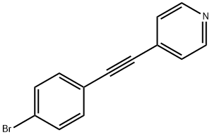 Pyridine, 4-[(4-bromophenyl)ethynyl]- Structural