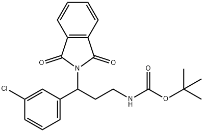 tert-butyl 3-(3-chlorophenyl)-3-(1,3-dioxoisoindolin-2-yl)propylcarbamate Structural
