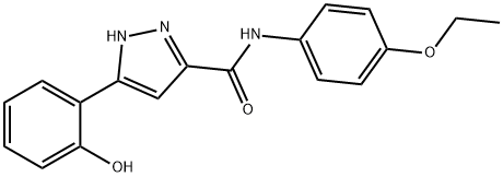 N-(4-ethoxyphenyl)-5-(2-hydroxyphenyl)-1H-pyrazole-3-carboxamide Structural