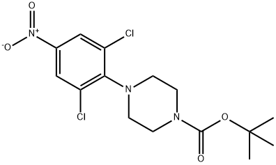 tert-butyl 4-(2,6-dichloro-4-nitrophenyl)piperazine-1-carboxylate Structural