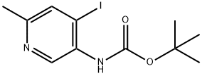tert-butyl (4-iodo-6-methylpyridin-3-yl)carbamate Structural