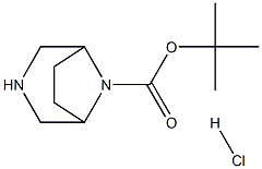 tert-Butyl 3,8-diazabicyclo[3.2.1]octane-8-carboxylate hydrochloride Structural