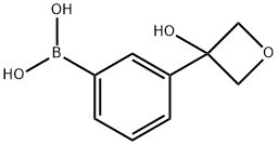 B-[3-(3-hydroxy-3-oxetanyl)phenyl]boronic acid Structural