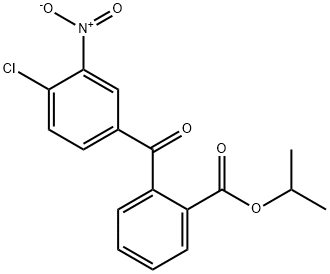 propan-2-yl 2-[(4-chloro-3-nitrophenyl)carbonyl]benzoate Structural