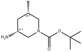 tert-butyl cis-3-amino-5-methylpiperidine-1-carboxylate Structural