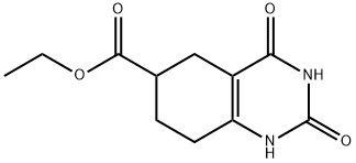 ethyl 2,4-dihydroxy-5,6,7,8-tetrahydroquinazoline-6-carboxylate Structural