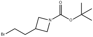 tert-Butyl 3-(2-bromoethyl)azetidine-1-carboxylate Structural