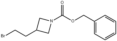 Benzyl 3-(2-bromoethyl)azetidine-1-carboxylate Structural