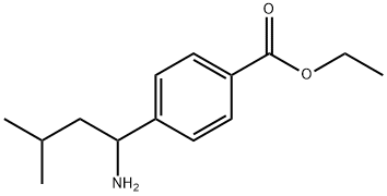 ethyl 4-(1-amino-3-methylbutyl)benzoate Structural