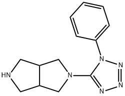 octahydro-2-(1-phenyl-1H-tetrazol-5-yl)-Pyrrolo[3,4-c]pyrrole Structural