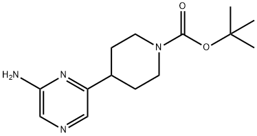 tert-butyl 4-(6-aminopyrazin-2-yl)piperidine-1-carboxylate Structural