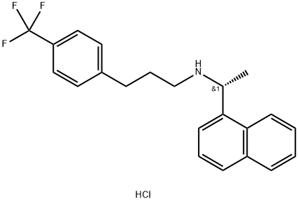 (R)-N-(1-(naphthalen-1-yl)ethyl)-3-(4-(trifluoromethyl)phenyl)propan-1-amine hydrochloride Structural Picture