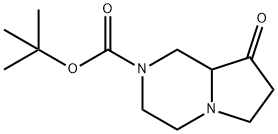 tert-butyl hexahydro-8-oxopyrrolo[1,2-a]pyrazine-2(1H)-carboxylate Structural