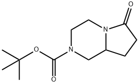 tert-butyl hexahydro-6-oxopyrrolo[1,2-a]pyrazine-2(1H)-carboxylate Structural