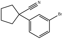 Cyclopentanecarbonitrile, 1-(3-bromophenyl)- Structural