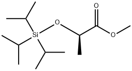 Propanoic acid, 2-[[tris(1-methylethyl)silyl]oxy]-, methyl ester, (2R)- Structural
