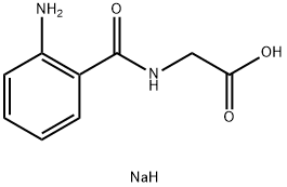sodium 2-(2-aminobenzamido)acetate Structural