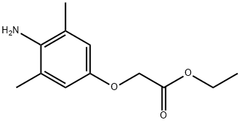ethyl 2-(4-amino-3,5-dimethylphenoxy)acetate Structural