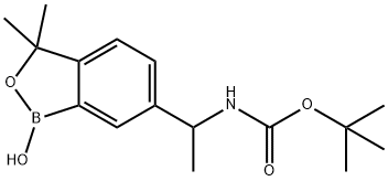 N-[1-(1,3-dihydro-1-hydroxy-3,3-dimethyl-2,1-benzoxaborol-6-yl)ethyl]carbamic acid 1,1-dimethylethyl ester Structural