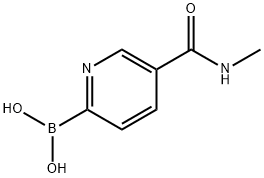 B-[5-[(methylamino)carbonyl]-2-pyridinyl]boronic acid Structural