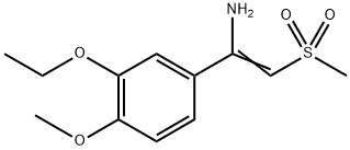 1-(3-ethoxy-4-methoxyphenyl)-2-(methylsulfonyl)ethenamine Structural