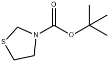tert-Butyl thiazolidine-3-carboxylate Structural