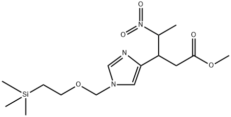 methyl 4-nitro-3-(1-((2-(trimethylsilyl)ethoxy)methyl)-1H-imidazol-4-yl)pentanoate(WXG01524) Structural
