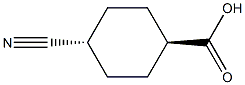 trans-4-cyanocyclohexane-1-ylcarboxylic acid Structural