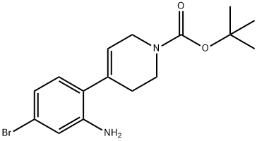 tert-butyl 4-(2-amino-4-bromophenyl)-5,6-dihydropyridine-1(2H)-carboxylate Structural