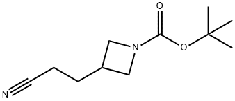 tert-butyl 3-(2-cyanoethyl)azetidine-1-carboxylate Structural