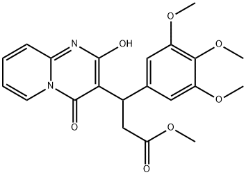 methyl 3-(2-hydroxy-4-oxo-4H-pyrido[1,2-a]pyrimidin-3-yl)-3-(3,4,5-trimethoxyphenyl)propanoate Structural