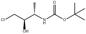 tert-butyl((2S,3R)-4-chloro-3-hydroxybutan-2-yl)carbamate Structural