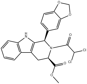 (1R,3R)-1-(benzo[d][1,3]dioxol-5-yl)-2-(2,2-dichloroacetyl)
-2,3,4,9-tetrahydro-1H-pyrido[3,4-b]indole-3-carboxylate